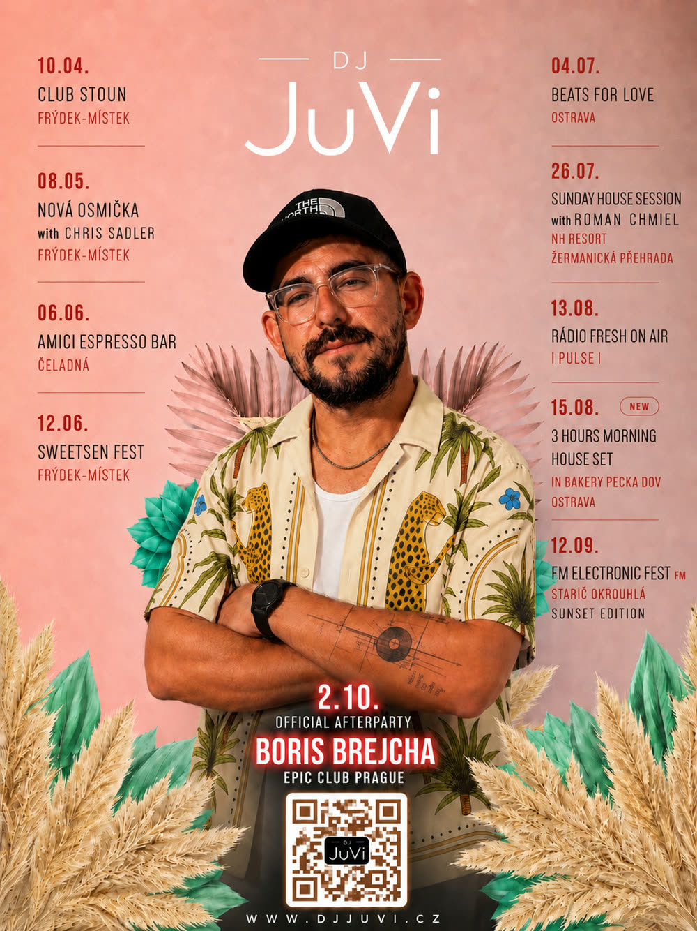 DJ JUVI — program akcí 2026